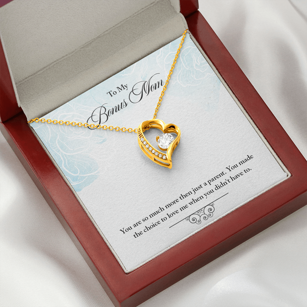 To Bonus Mom - More than a parent (Only a Few Left) - Forever Love Necklace