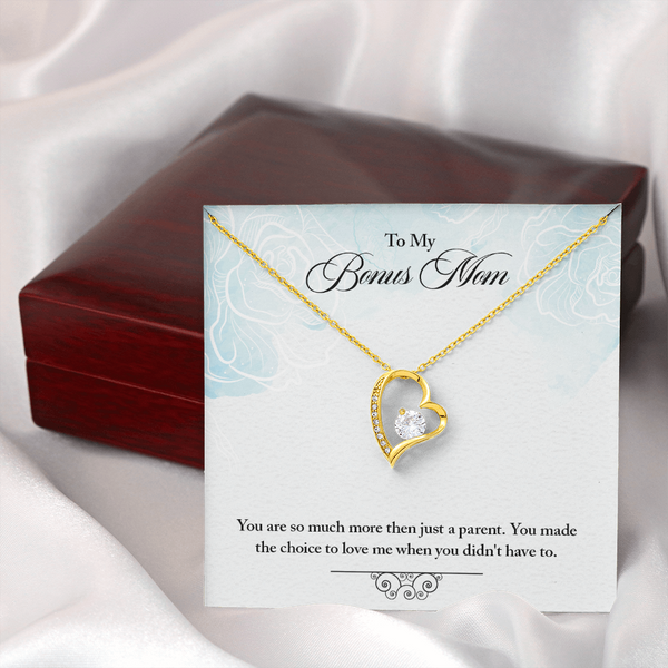 To Bonus Mom - More than a parent (Only a Few Left) - Forever Love Necklace