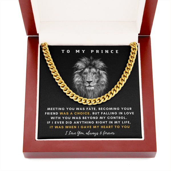 To My Prince - I Was Right When I Gave My Heart To You! (A Few Left Only)