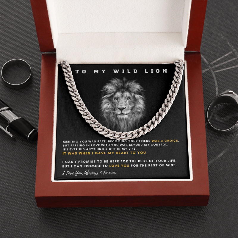 To My Wild Lion - I Promise To Love You For The Rest Of My Life (A Few Left Only)