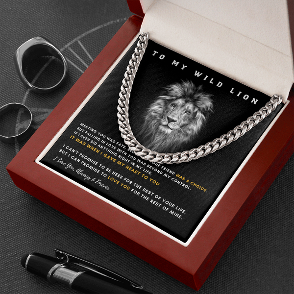To My Wild Lion - I Promise To Love You For The Rest Of My Life (A Few Left Only)