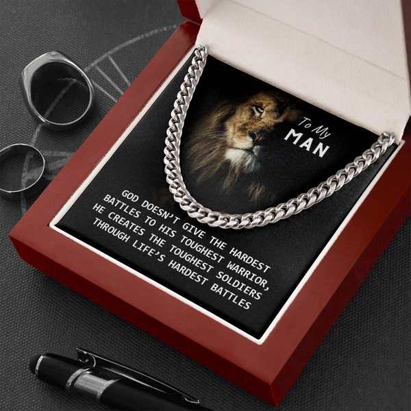 To My Man - God Created You! (A Few Left Only) - Cuban Chain