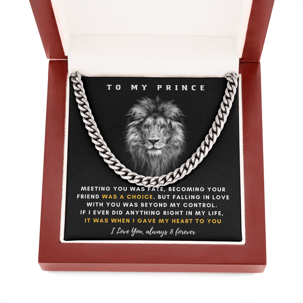 To My Prince - I Was Right When I Gave My Heart To You! (A Few Left Only)