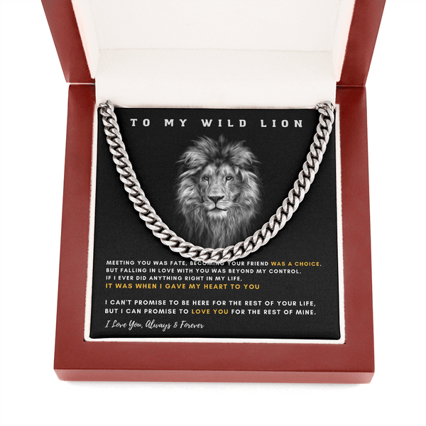 To My Wild Lion - I Promise To Love You For The Rest Of My Life (A Few Left Only)