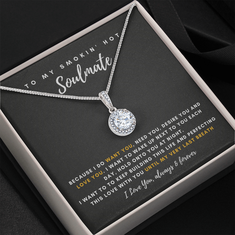 To My Smokin' Hot Wife - Thank You For Being The Love Of My Life! (3) (Extremely High Demand) - Eternal Hope Necklace