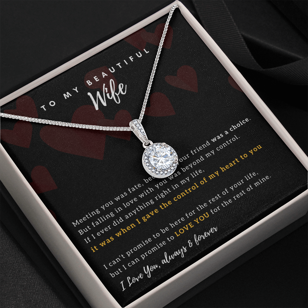 To My Wife - I Promise To Love You For The Rest Of My Life (Extremely High Demand) - Eternal Hope Necklace