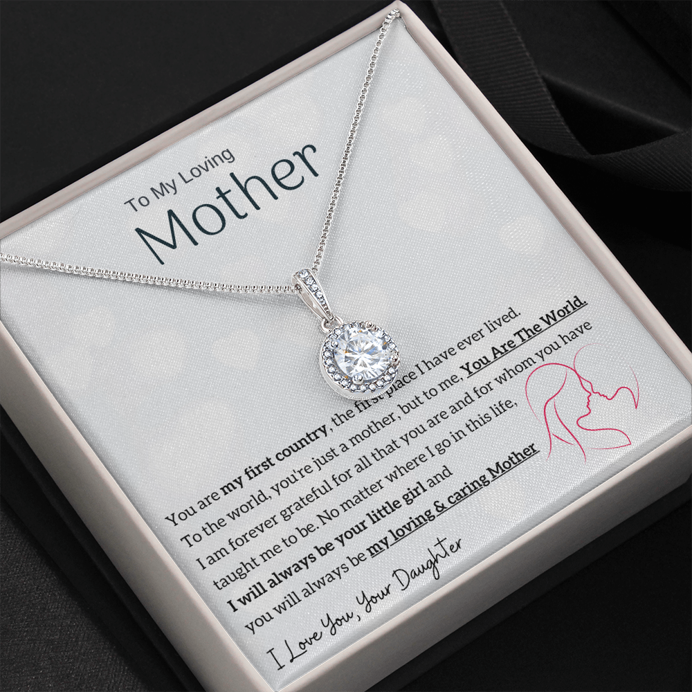 To My Loving Mother - You are my sunshine, I will always be your little girl (Extremely High Demand) - Eternal Hope Necklace