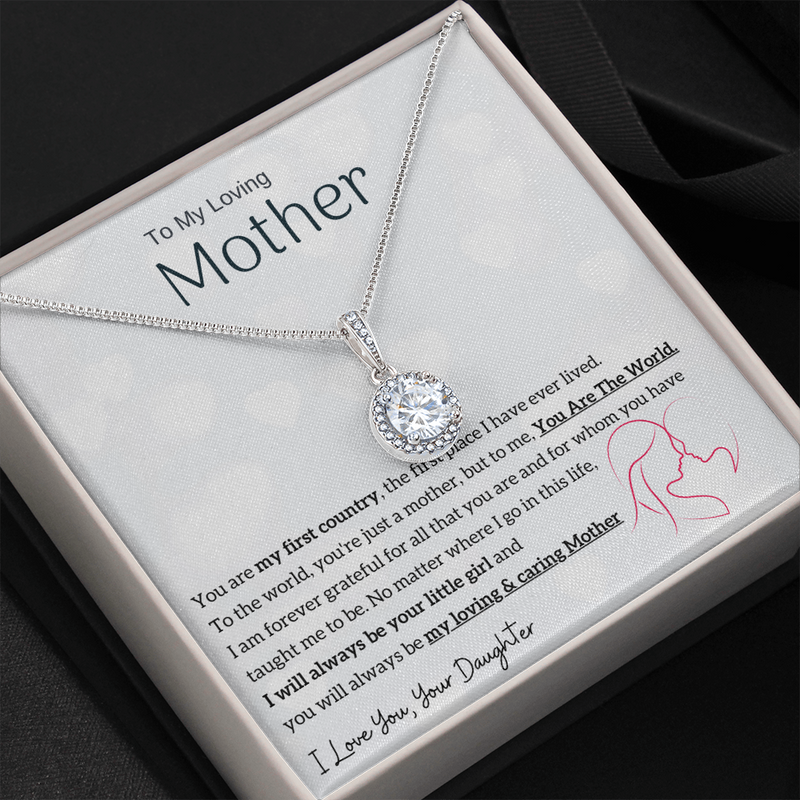 To My Loving Mother - You are my sunshine, I will always be your little girl (Extremely High Demand) - Eternal Hope Necklace
