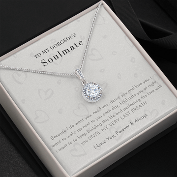 To My Gorgeous Wife - I Feel Even More Love Than I've Ever Felt Before (Extremely High Demand) - Eternal Hope Necklace