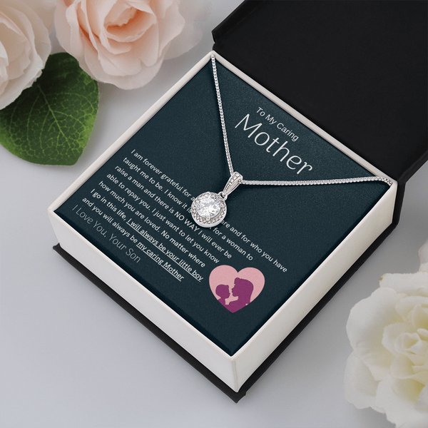 To My Loving Mother - You are my sunshine, I will always be your little boy (Extremely High Demand) - Eternal Hope Necklace