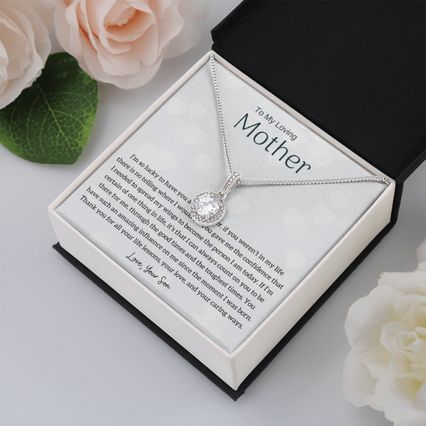 To My Loving Mother - I'm so lucky to have you as my mother! (Extremely High Demand) - Eternal Hope Necklace