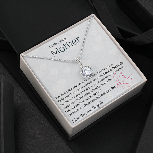 To My Loving Mother - You are my sunshine, I will always be your little girl (Extremely High Demand) - Eternal Hope Necklace