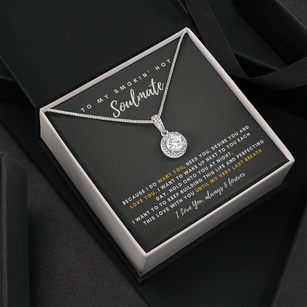 To My Smokin' Hot Wife - Thank You For Being The Love Of My Life! (3) (Extremely High Demand) - Eternal Hope Necklace