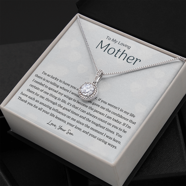 To My Loving Mother - I'm so lucky to have you as my mother! (Extremely High Demand) - Eternal Hope Necklace