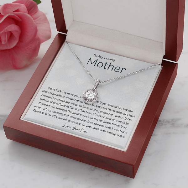 To My Loving Mother - I'm so lucky to have you as my mother! (Extremely High Demand) - Eternal Hope Necklace