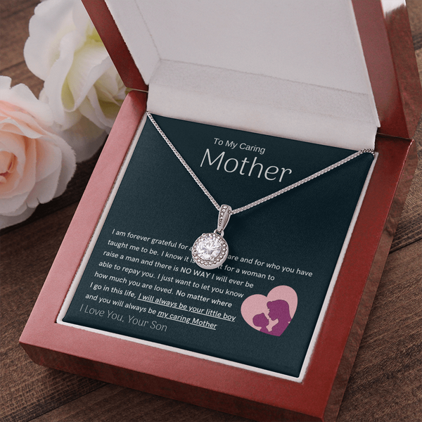 To My Loving Mother - You are my sunshine, I will always be your little boy (Extremely High Demand) - Eternal Hope Necklace