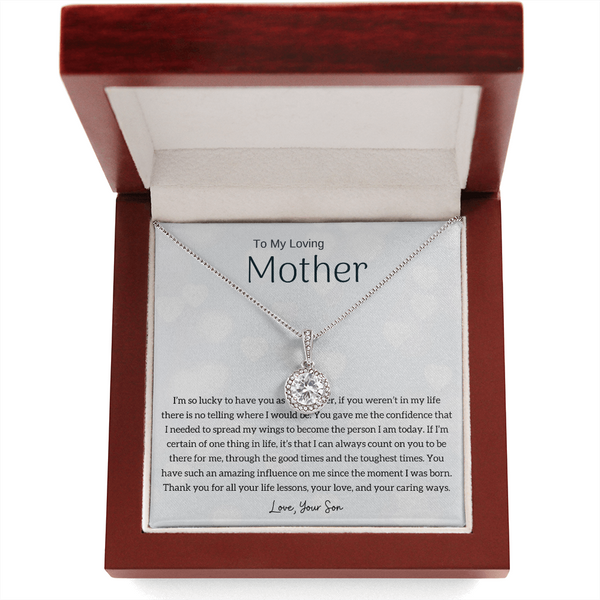 To My Loving Mother - I'm so lucky to have you as my mother! (Extremely High Demand) - Eternal Hope Necklace