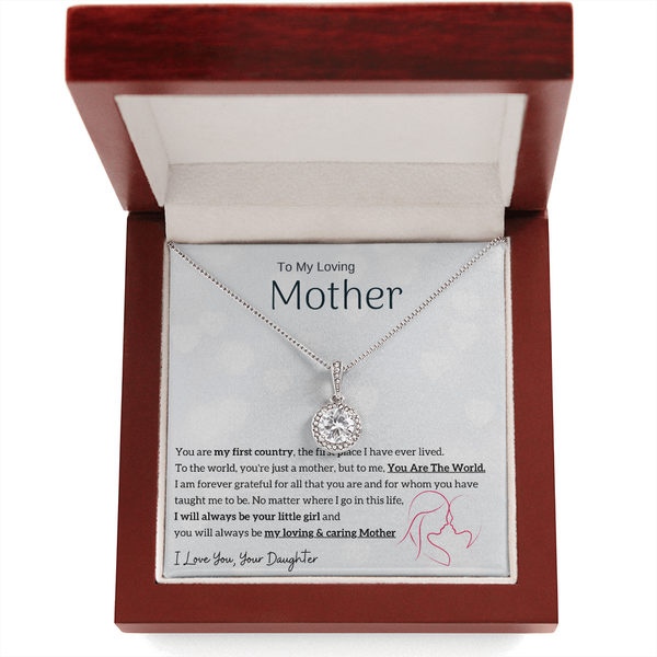 To My Loving Mother - You are my sunshine, I will always be your little girl (Extremely High Demand) - Eternal Hope Necklace