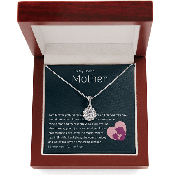 To My Loving Mother - You are my sunshine, I will always be your little boy (Extremely High Demand) - Eternal Hope Necklace