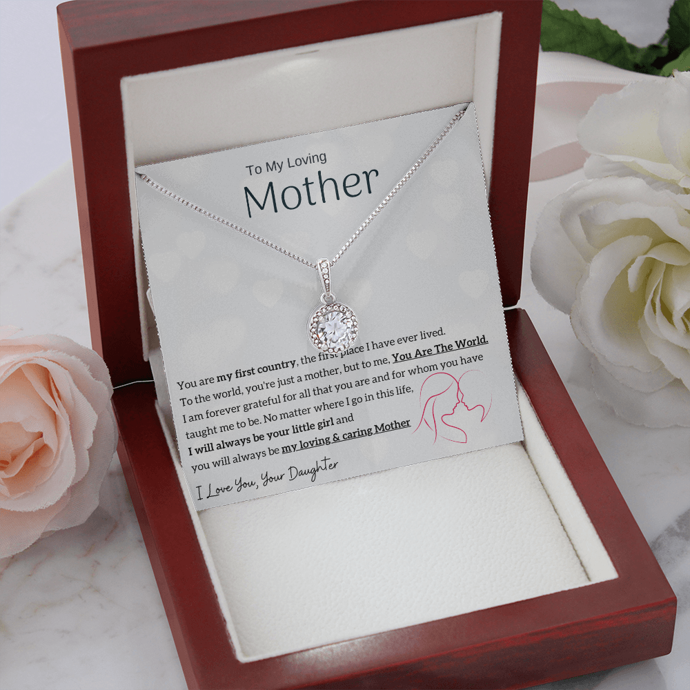 To My Loving Mother - You are my sunshine, I will always be your little girl (Extremely High Demand) - Eternal Hope Necklace