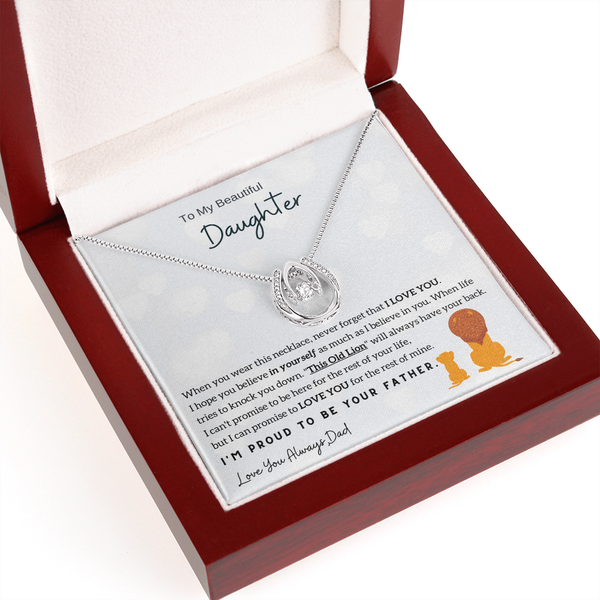 (Nurtured By Love Necklace) To My Daughter - I'm Proud To Be Your Father