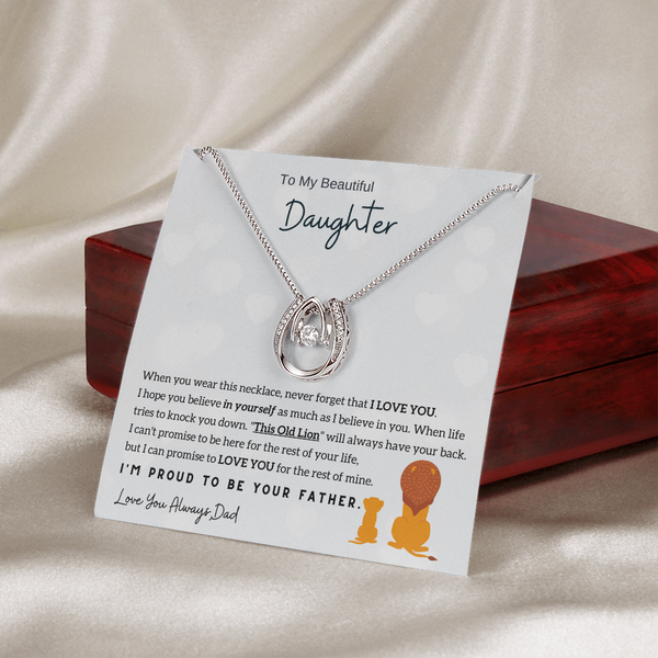 (Nurtured By Love Necklace) To My Daughter - I'm Proud To Be Your Father