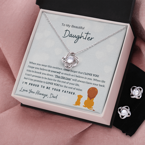 To My Daughter - I'm Proud To Be Your Father (Free Pair of Earrings Included)