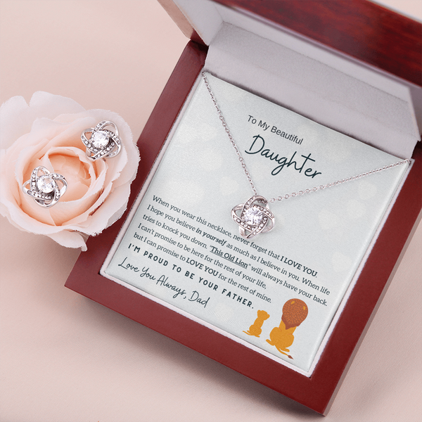 To My Daughter - I'm Proud To Be Your Father (Free Pair of Earrings Included)
