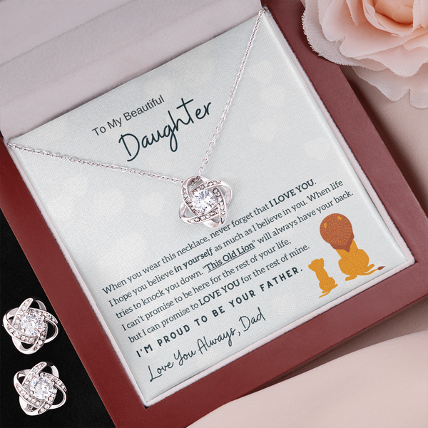To My Daughter - I'm Proud To Be Your Father (Free Pair of Earrings Included)