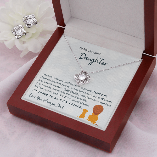 To My Daughter - I'm Proud To Be Your Father (Free Pair of Earrings Included)