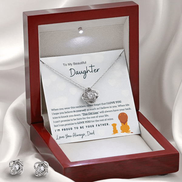 To My Daughter - I'm Proud To Be Your Father (Free Pair of Earrings Included)