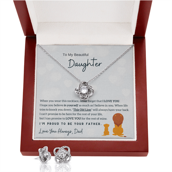 To My Daughter - I'm Proud To Be Your Father (Free Pair of Earrings Included)