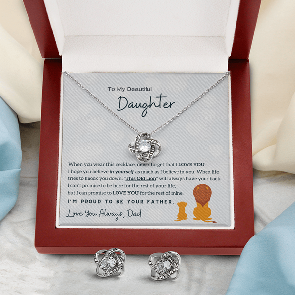 To My Daughter - I'm Proud To Be Your Father (Free Pair of Earrings Included)