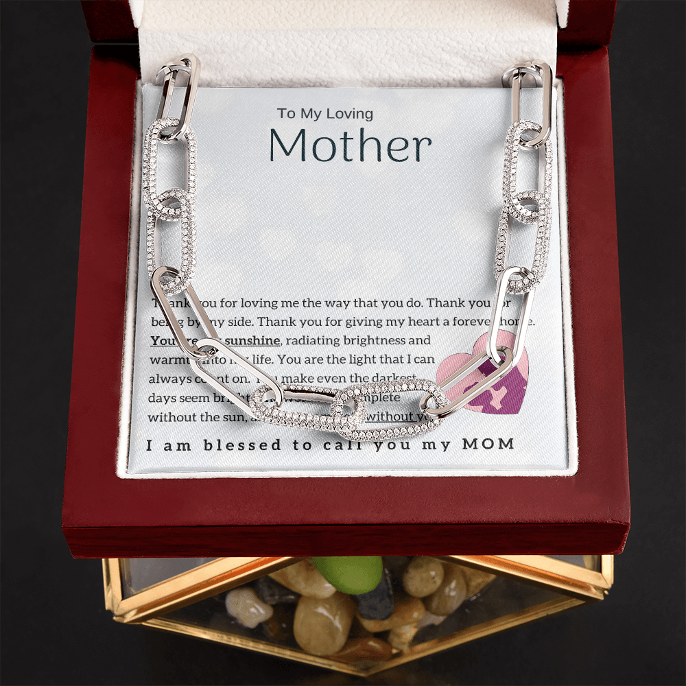 To My Loving Mother - You are my sunshine! (Forever Linked Necklace)