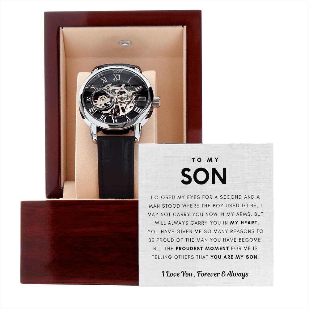 [Few Left Only] To My Son, I Will Always Carry You In My Heart - (Luxury Box w/ LED Included)