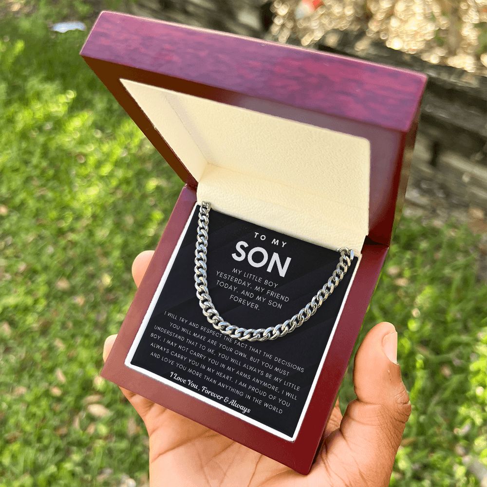 To My Son, You Will Always Be My Little Boy (Cuban Chain)