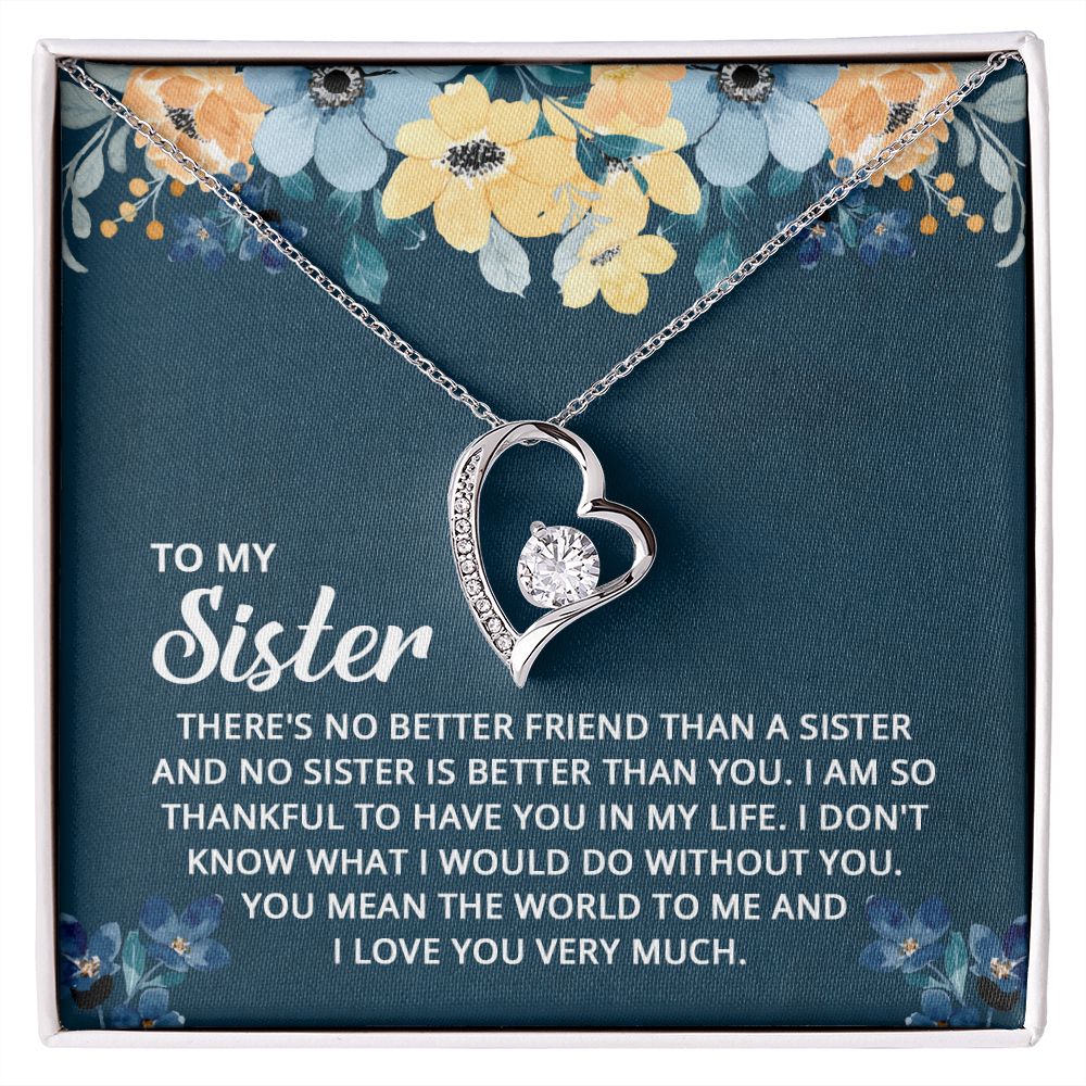 To My Sister - Forever Love Necklace