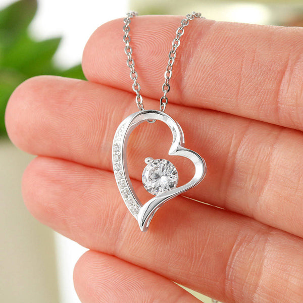 To My Beautiful Daughter, Never Forget That I Love You - (Forever Love Necklace)