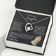 To My Beautiful Daughter - Hold This Necklace To Feel My Love - (Forever Love Necklace)
