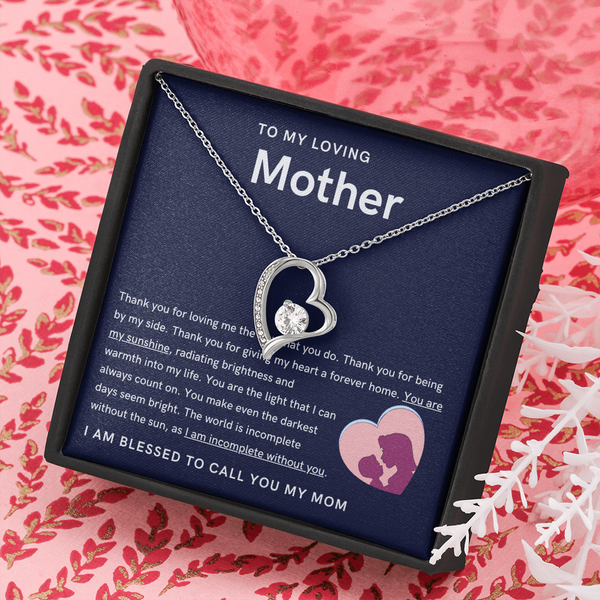 To My Loving Mother - You are my sunshine, radiating brightness into my life (Only a Few Left) - Forever Love Necklace