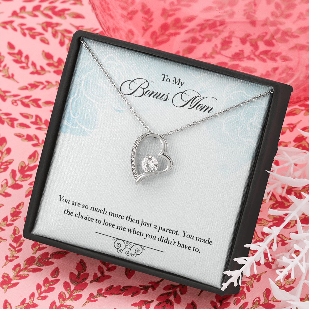 To Bonus Mom - More than a parent (Only a Few Left) - Forever Love Necklace