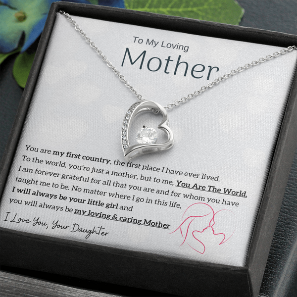 To My Loving Mother - You are my sunshine, I will always be your little girl (Only a Few Left) - Forever Love Necklace