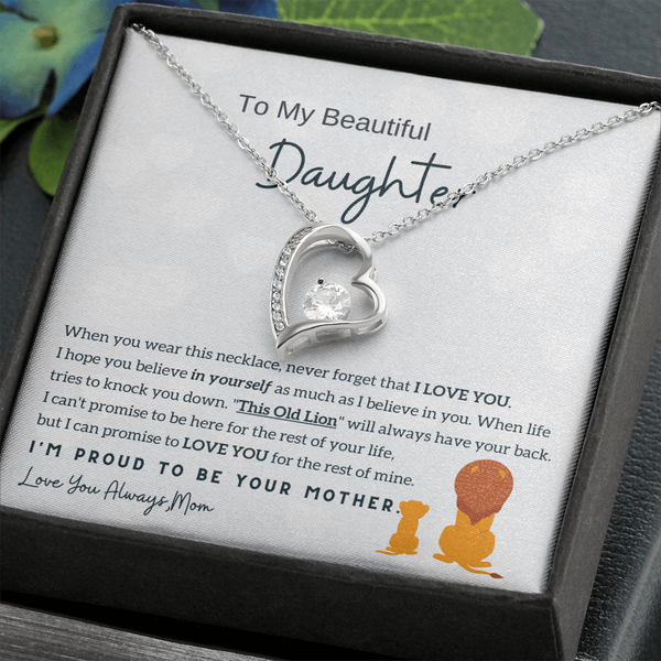 (Forever Love Necklace) To My Daughter - I'm Proud To Be Your Mother