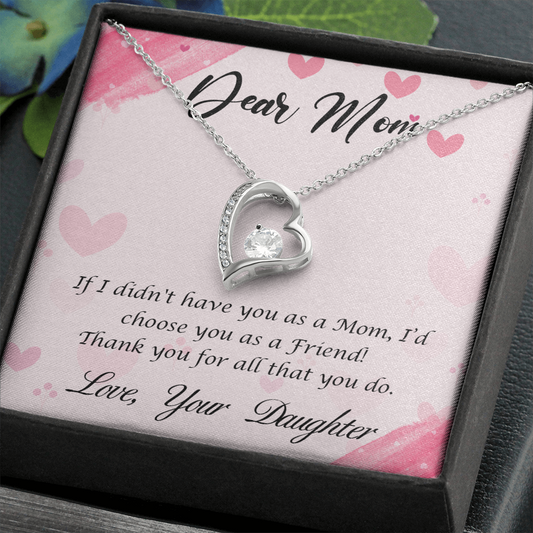 Dear Mom - Thank You For All That You Do (Only a Few Left) - Forever Love Necklace