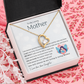 To My Loving Mother - You will always be my loving & caring Mother (Only a Few Left) - Forever Love Necklace