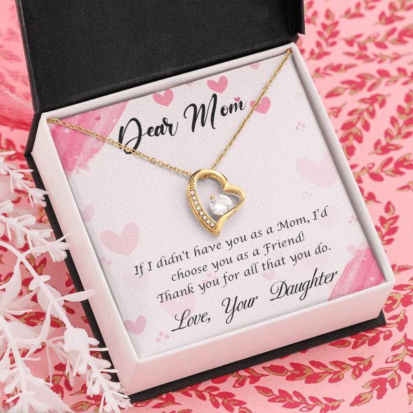 Dear Mom - Thank You For All That You Do (Only a Few Left) - Forever Love Necklace