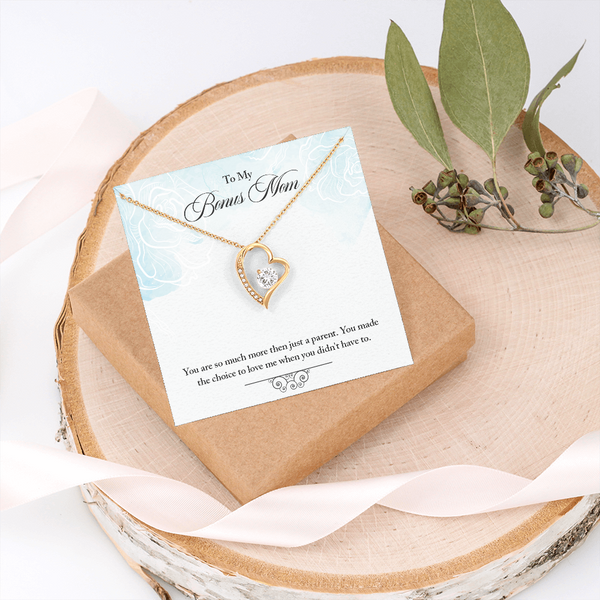 To Bonus Mom - More than a parent (Only a Few Left) - Forever Love Necklace