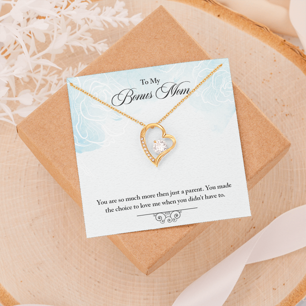 To Bonus Mom - More than a parent (Only a Few Left) - Forever Love Necklace