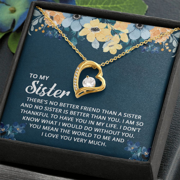 To My Sister - Forever Love Necklace
