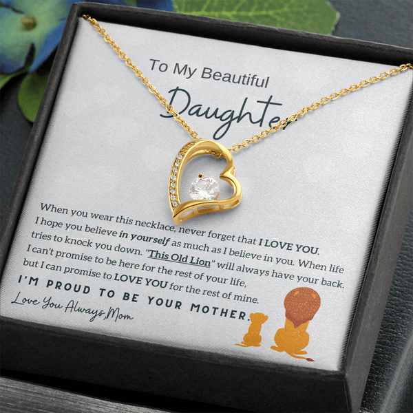 (Forever Love Necklace) To My Daughter - I'm Proud To Be Your Mother